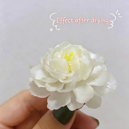 Post-drying translucent air-dry polymer clay