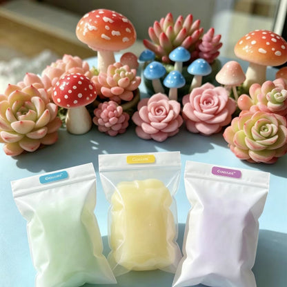 Post-drying translucent air-dry polymer clay