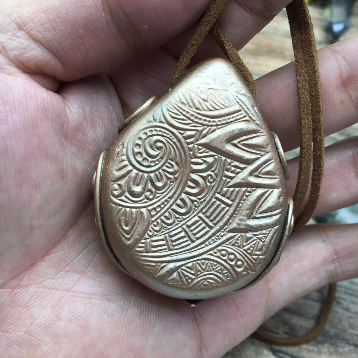 Natural Ammonite Fossil & Blood Amber Pendant Necklace - Handcrafted pendant Jewelry